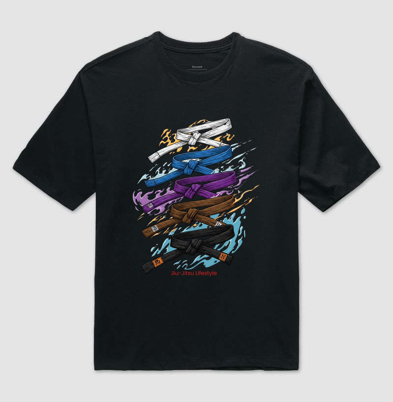 Evolução Faixas 2 - Jiu-Jitsu Lifestyle - Oversized