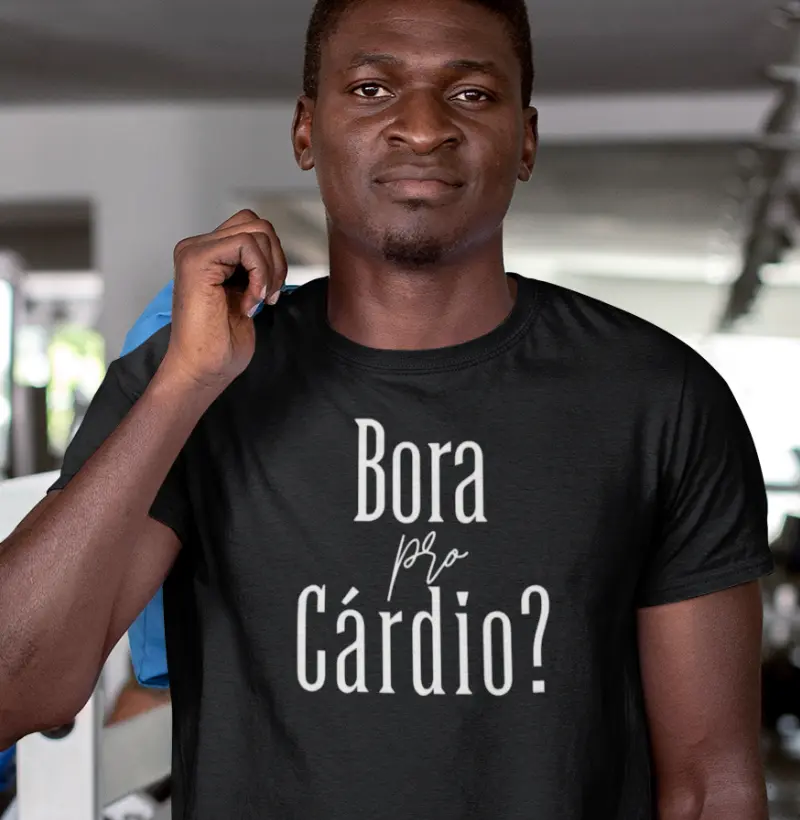 Camiseta Divertida de Corrida | Bora Pro Cardio? | Qualidade Atletiva e Reserva