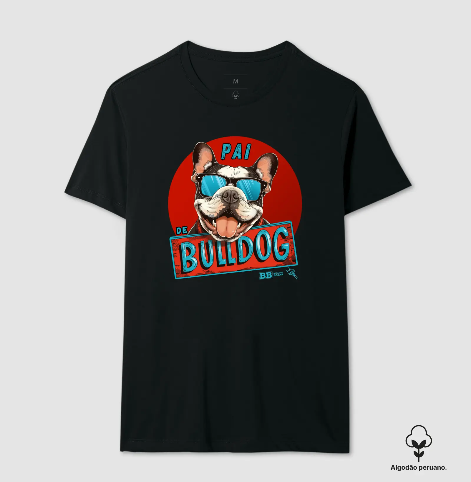 Camiseta Premium Bulldog Frances "Pai de Bulldog VII"