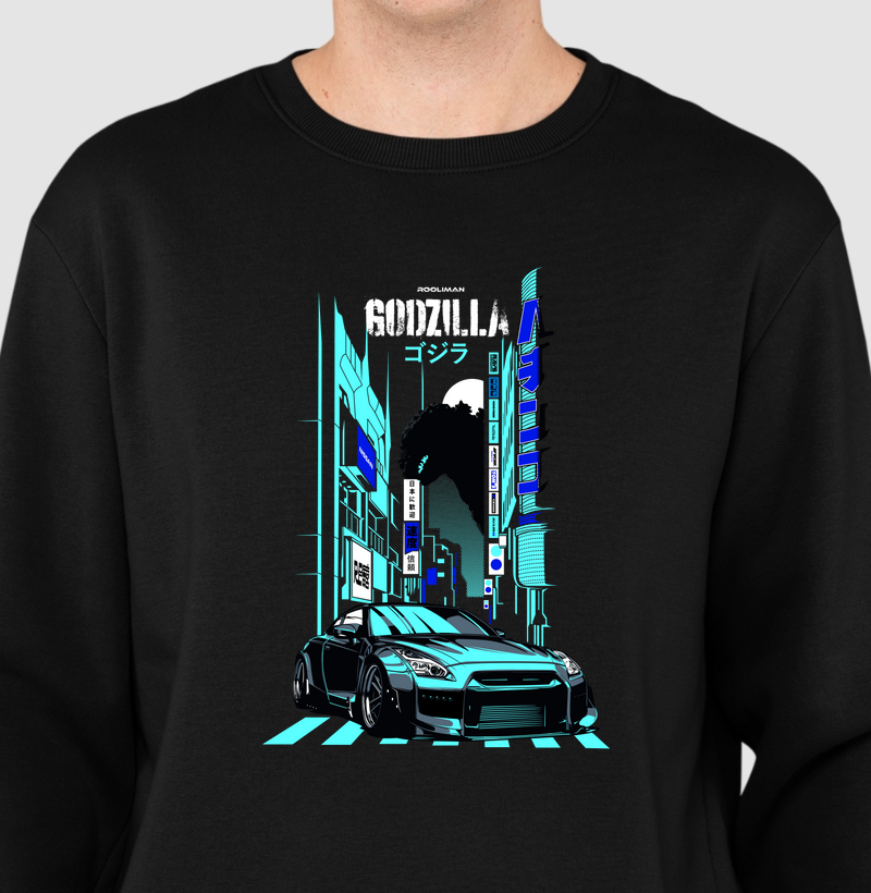 Suéter Moletom Godzilla - Rooliman