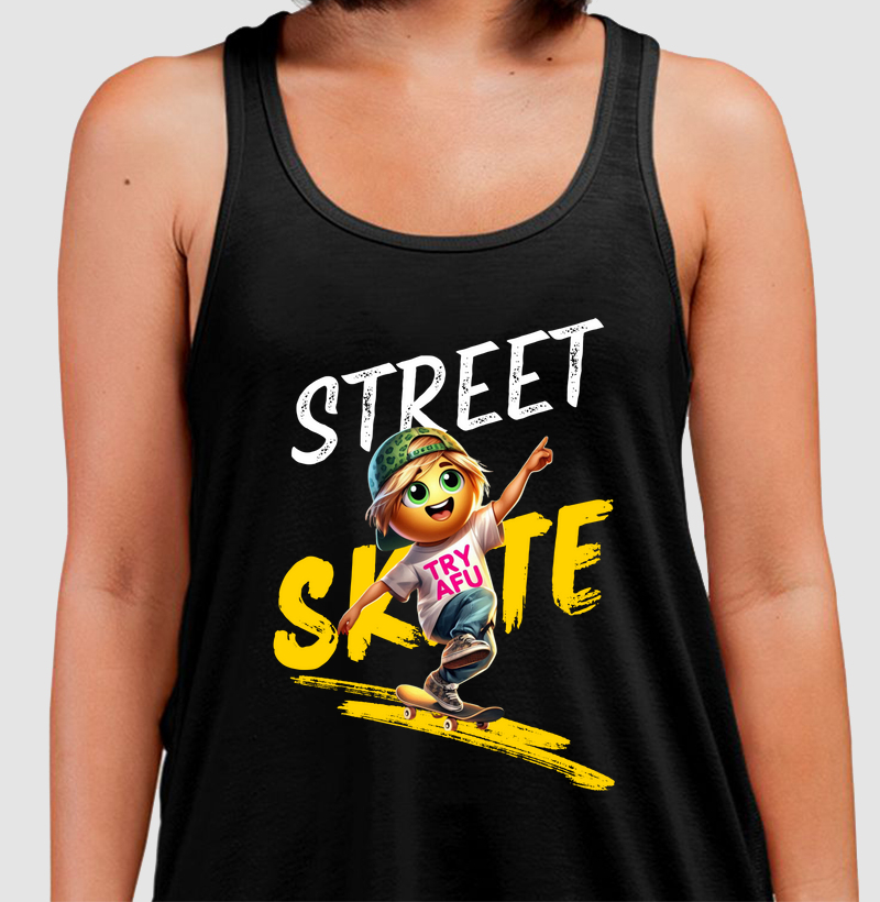 🛹🔥 Regata Try Afú Skate Street - Estilo para Quem Vive o Skate! 🔥🛹