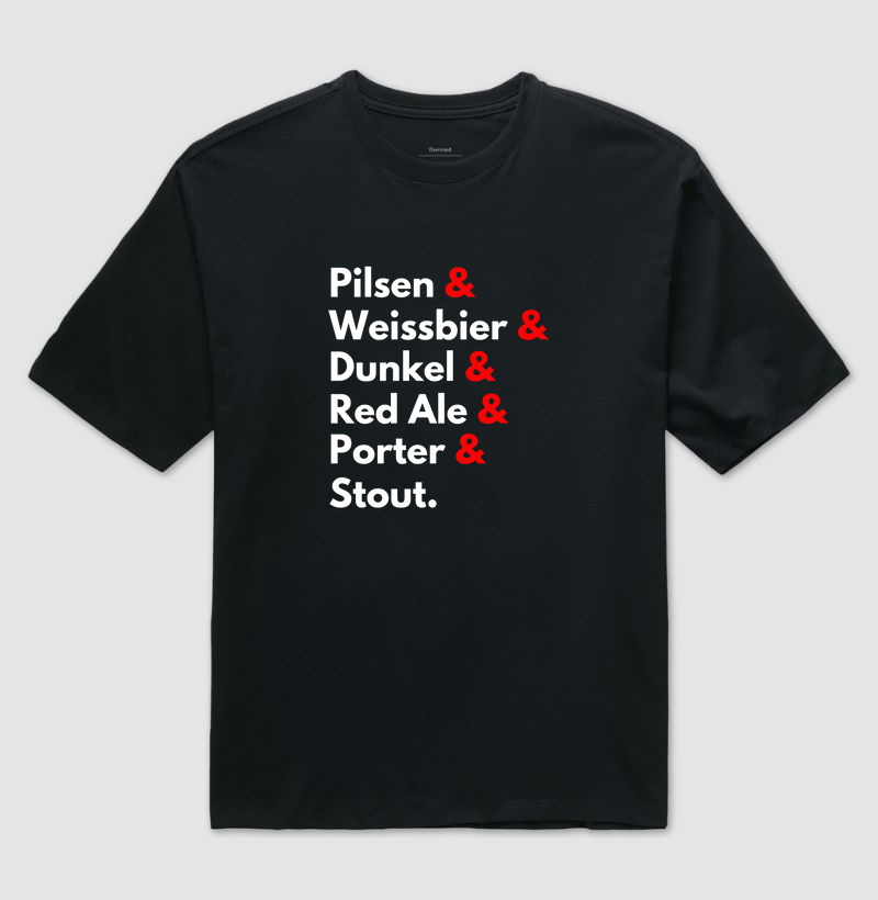 Pilsen & Weissbier & Dunkel & Red Ale & Porter & Stout.