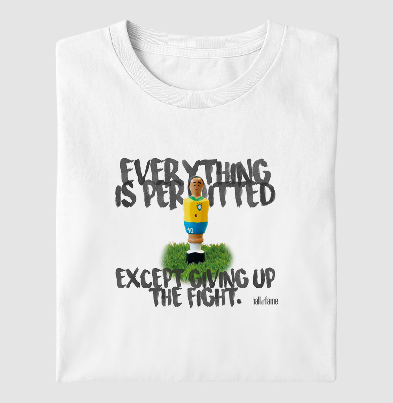 camiseta estampada hall of fame - player brasil 