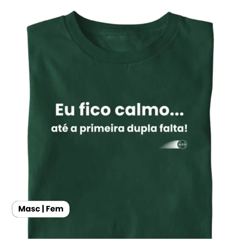Eu fico calmo... 
