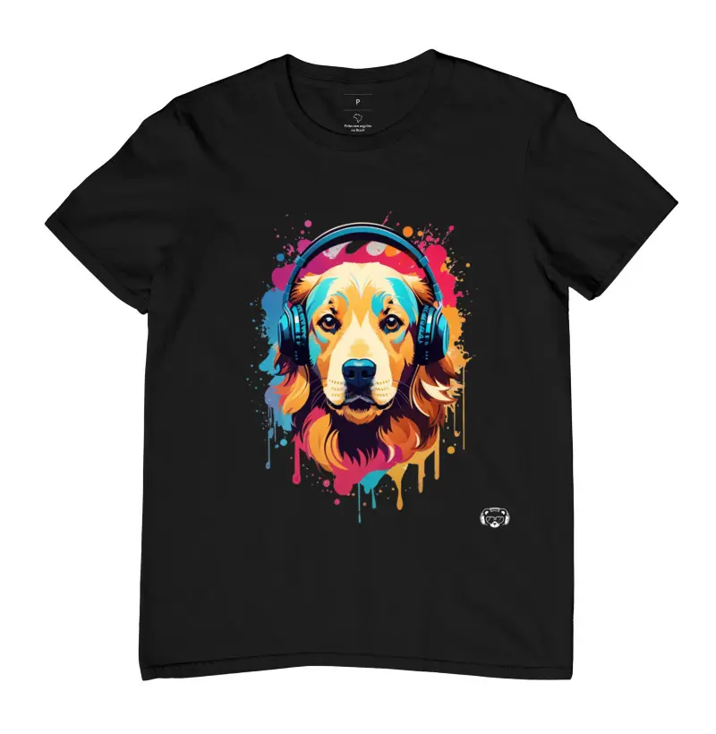 Camiseta Golden Headphones