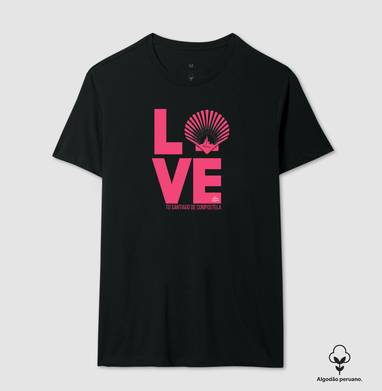 Love to Santiago de Compostela | versão em cor rosa