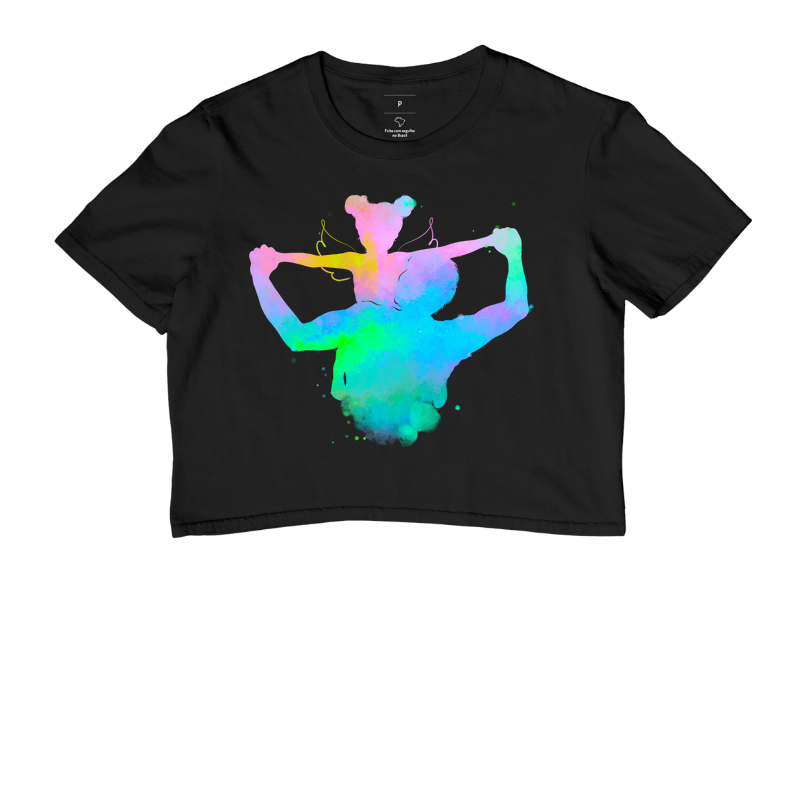 Camiseta Coleção Pai - Pai e Filha no Ombro