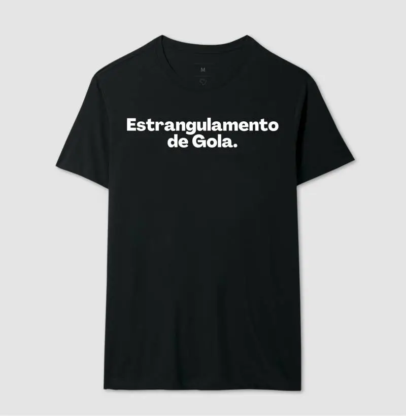 Camiseta Estrangulamento de Gola