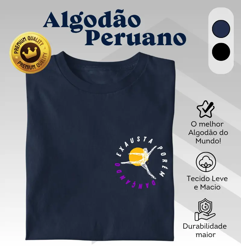 Exausta, porém dançando