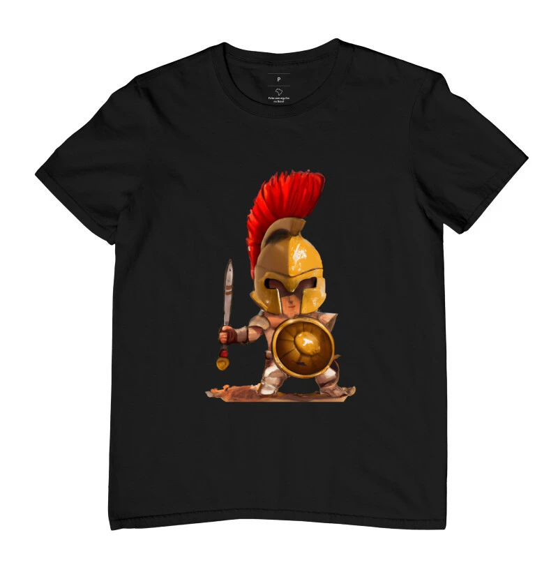 O pequeno guerreiro Spartan de Sparta.