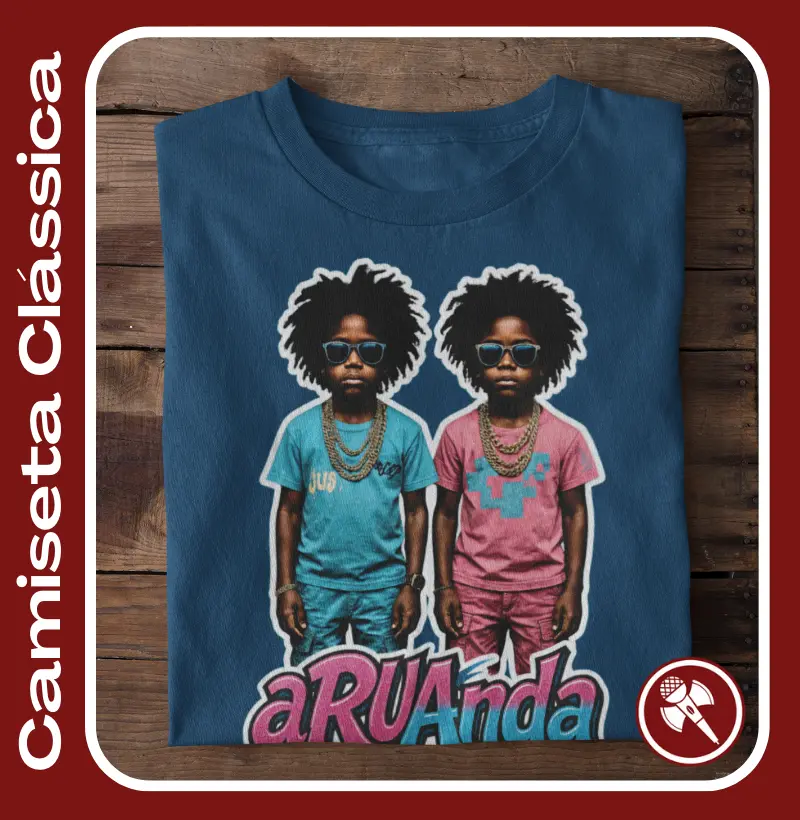 Ibeji Foto Realista - Coleção aRUAnda - Camiseta Clássica