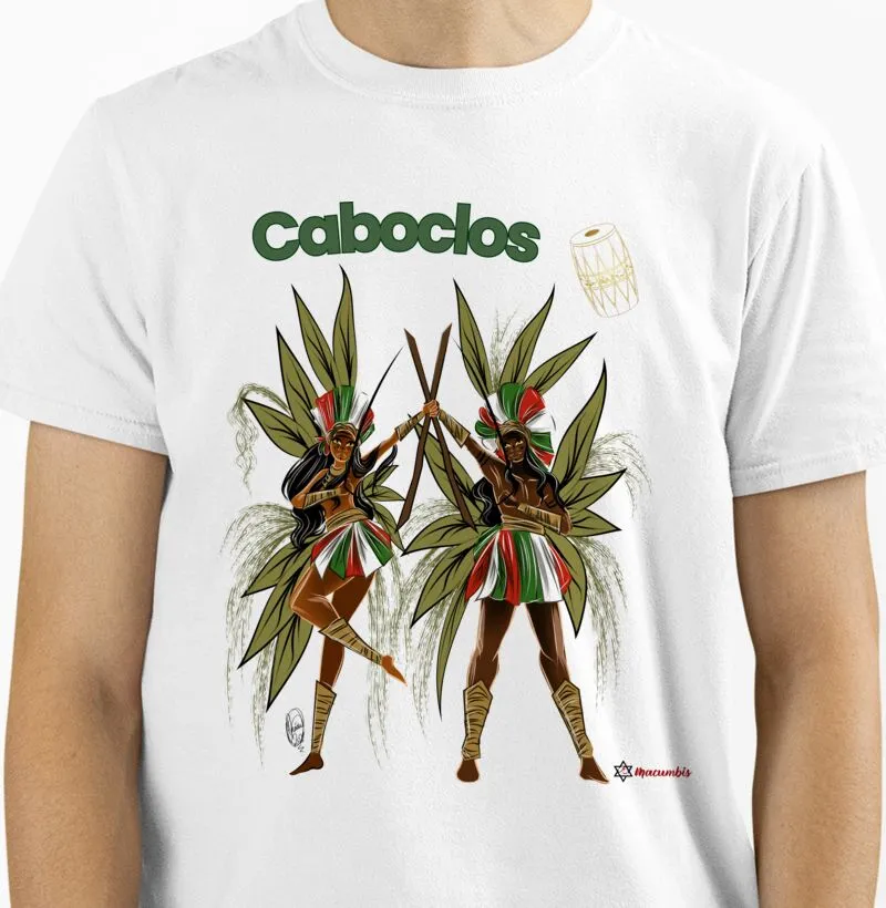 Camiseta Caboclos Masculina ou Feminina Escolha a Cor