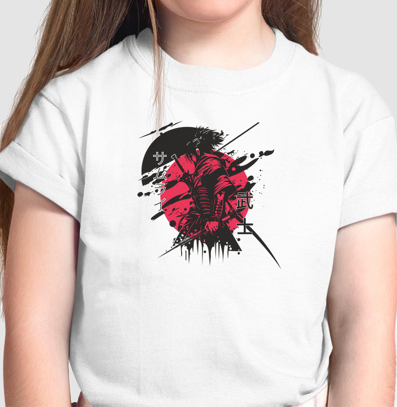 Camiseta Infantil Samurai