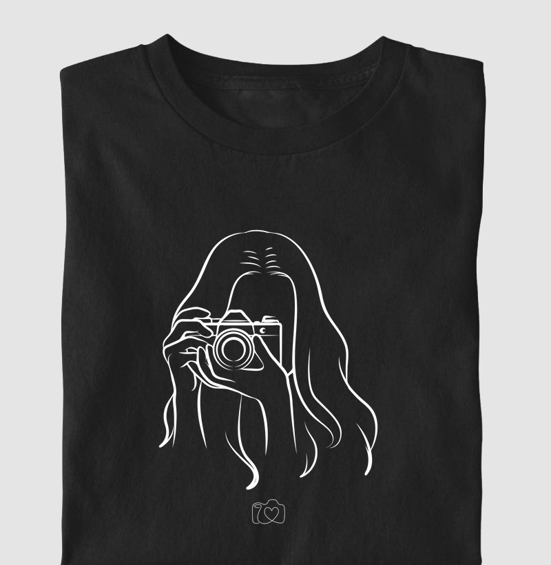 Camisetas / Sou Instinto Criativo / Ela Fotografando