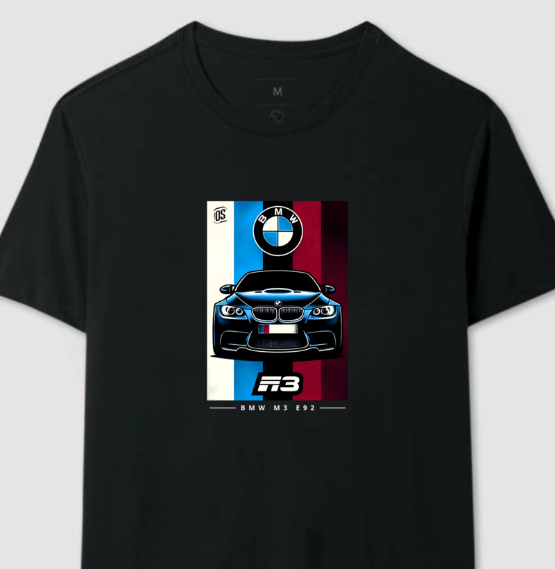 Camiseta Manga Curta BMW M3 E92 Motorrad