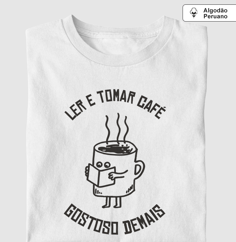 Ler e tomar café gostoso demais