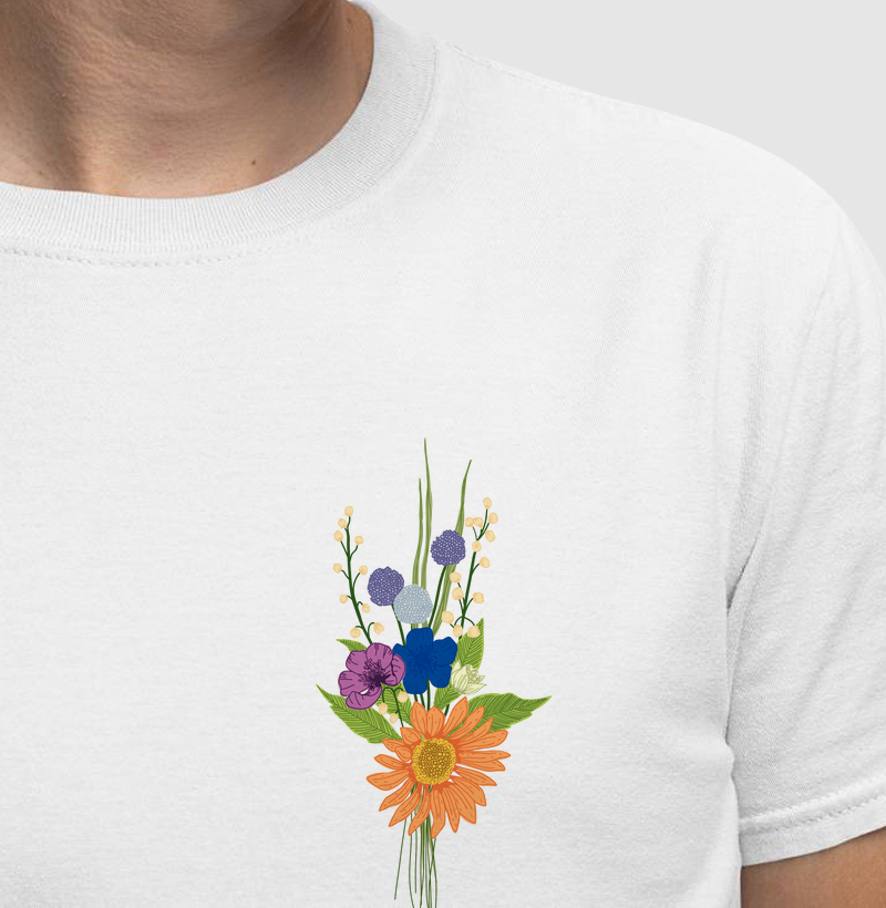 Coleção flores - bolso