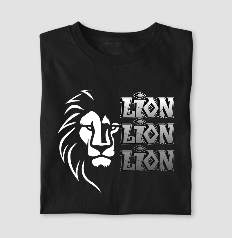 Camiseta Animalis Lion 100% Algodão