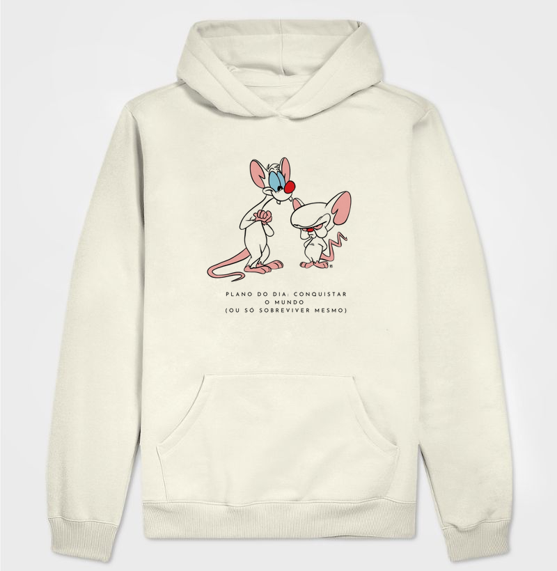 Hoodie Moletom Plano do dia: conquistar o mundo (ou só sobreviver mesmo)