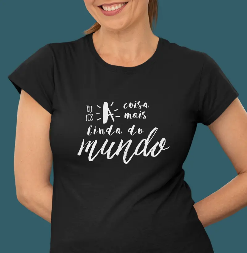 Eu fiz a coisa mais linda do mundo