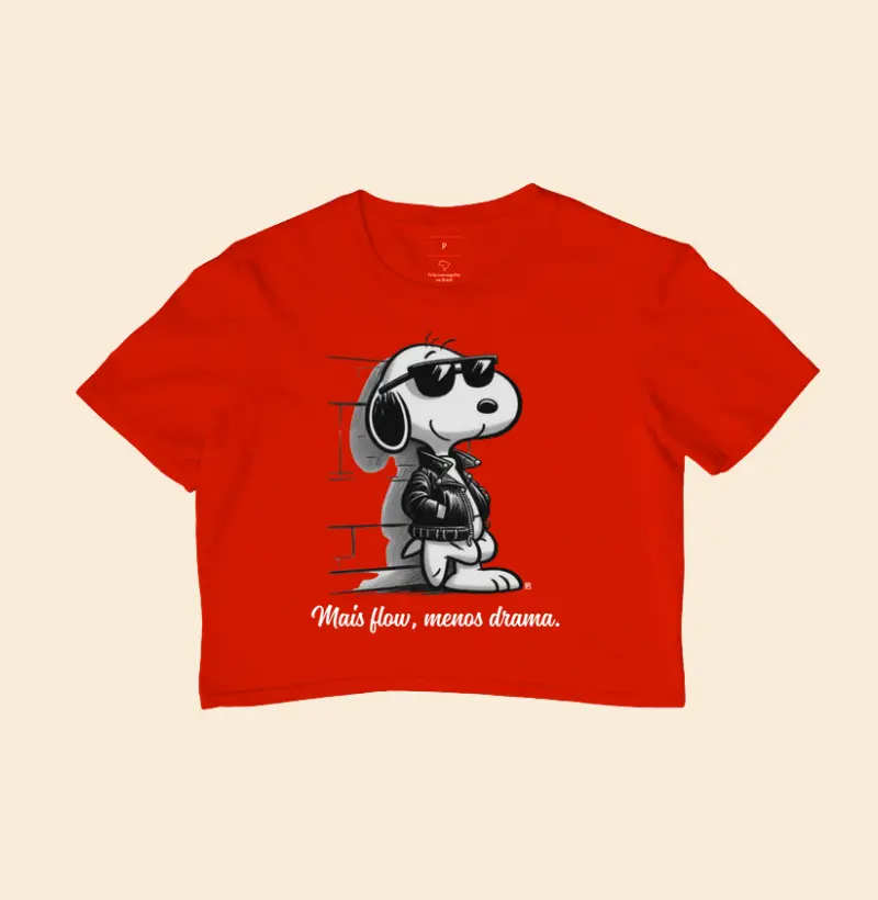 Cropped Mais flow, menos drama