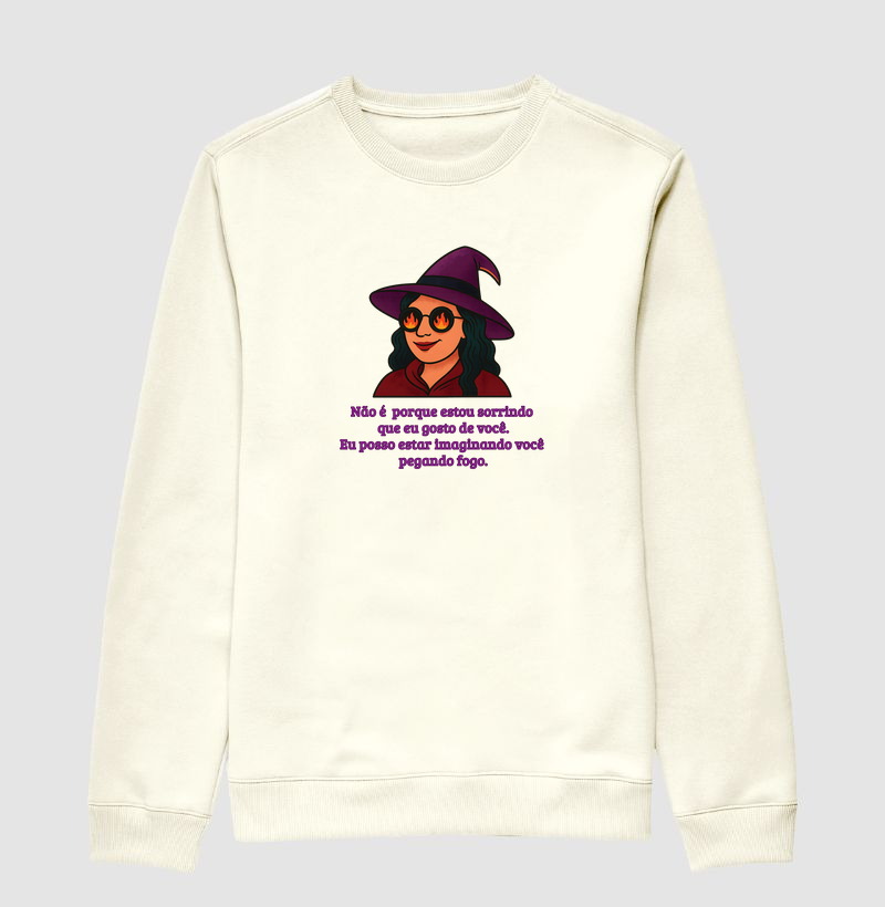 Moletom Não é porque estou sorrindo