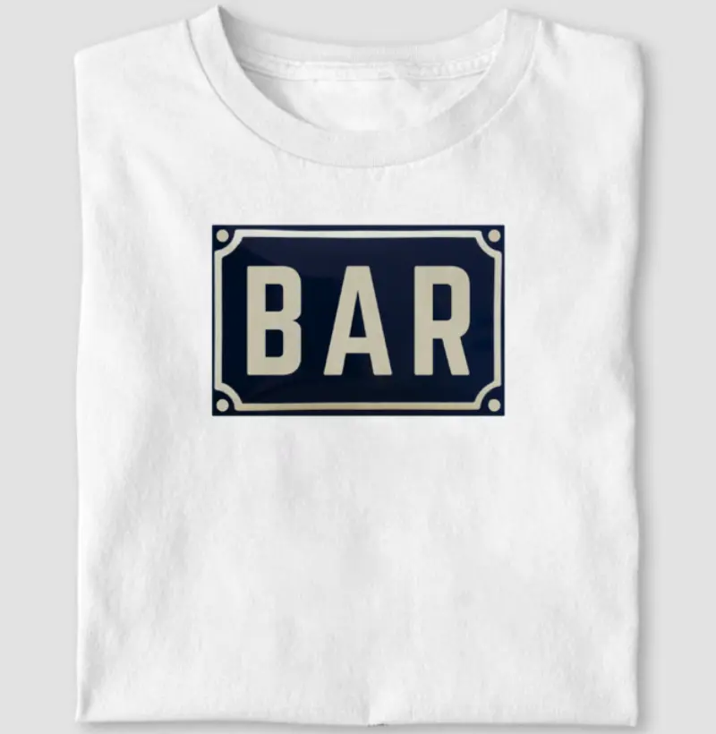 Placa esmaltada BAR