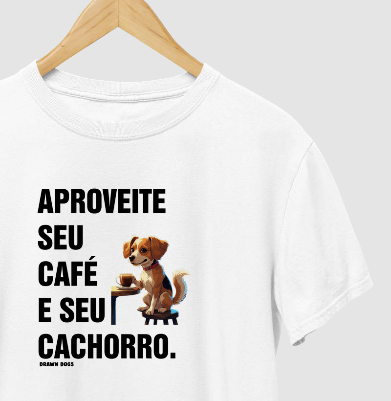 Aproveite seu café e seu cachorro