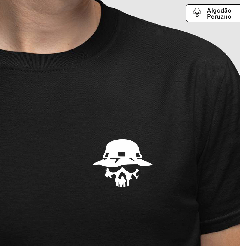 Caveira Com Chapéu Pescador