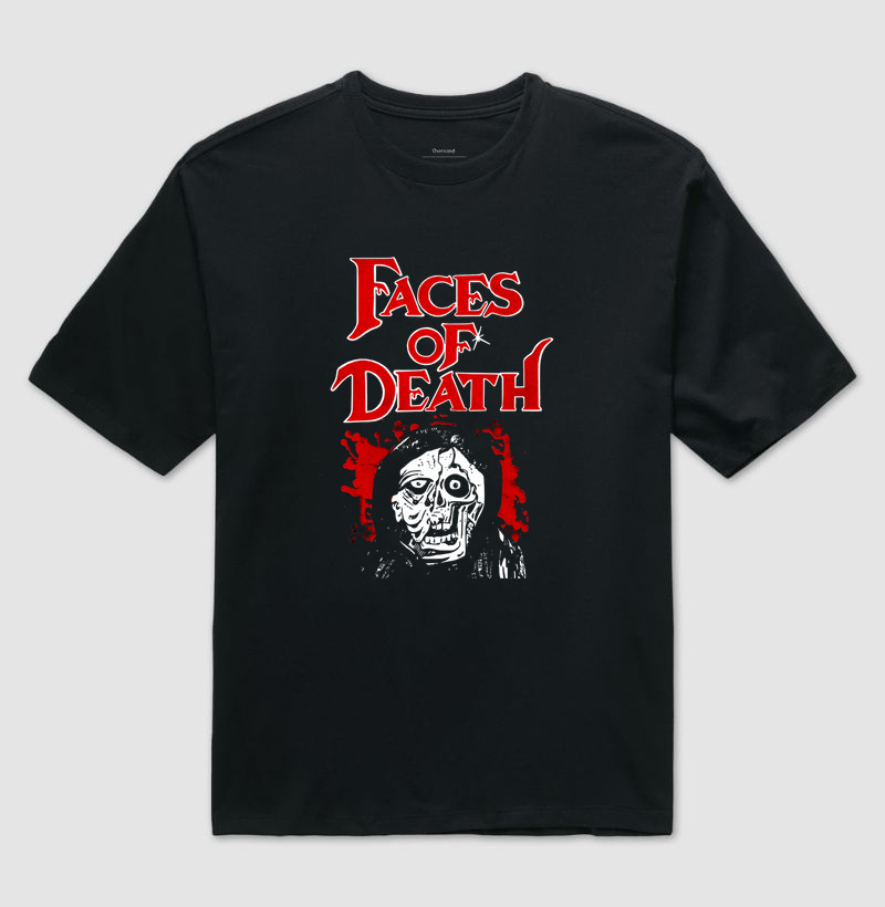 Camiseta Oversized Faces of Death 1978 Alternativa