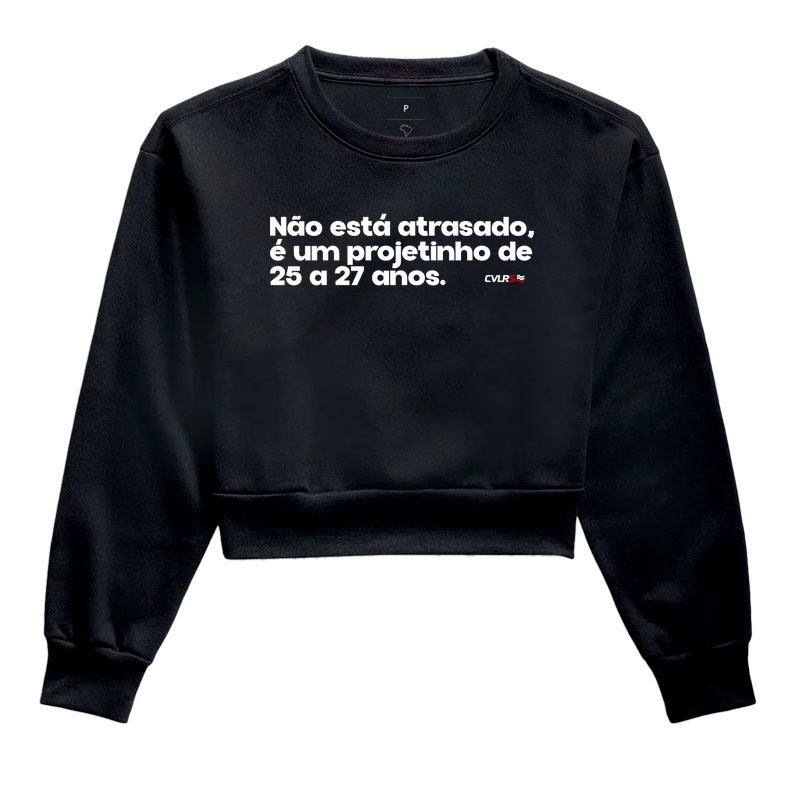 Não está atraso, é um projetinho de 25 a 27 anos.