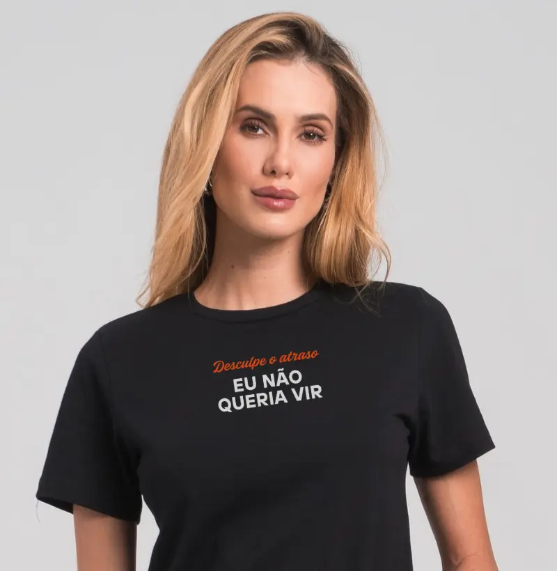 Desculpe o atraso, eu não queria vir 