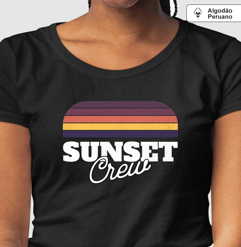 Camiseta Algodão Peruano - Sunset Crew