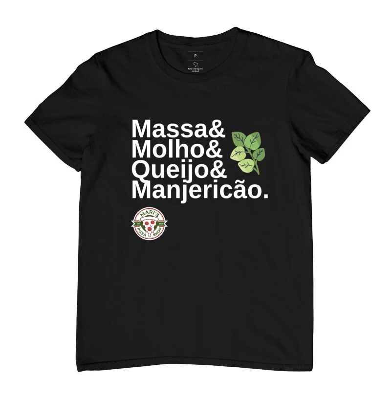 Queijo, Molho, Muçarela e Manjericão