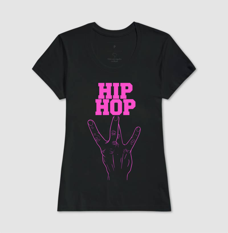 camiseta streetwear HIP-HOP feminina
