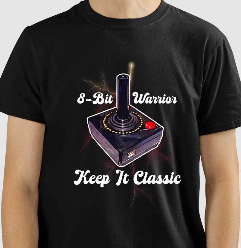 Camiseta 8-Bit Warrior Keep It Classic - Controlador Retro 2