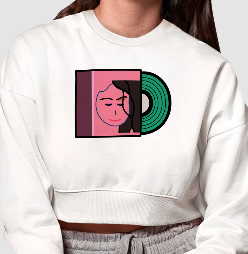 Cropped Moletom Inspiração Marisa