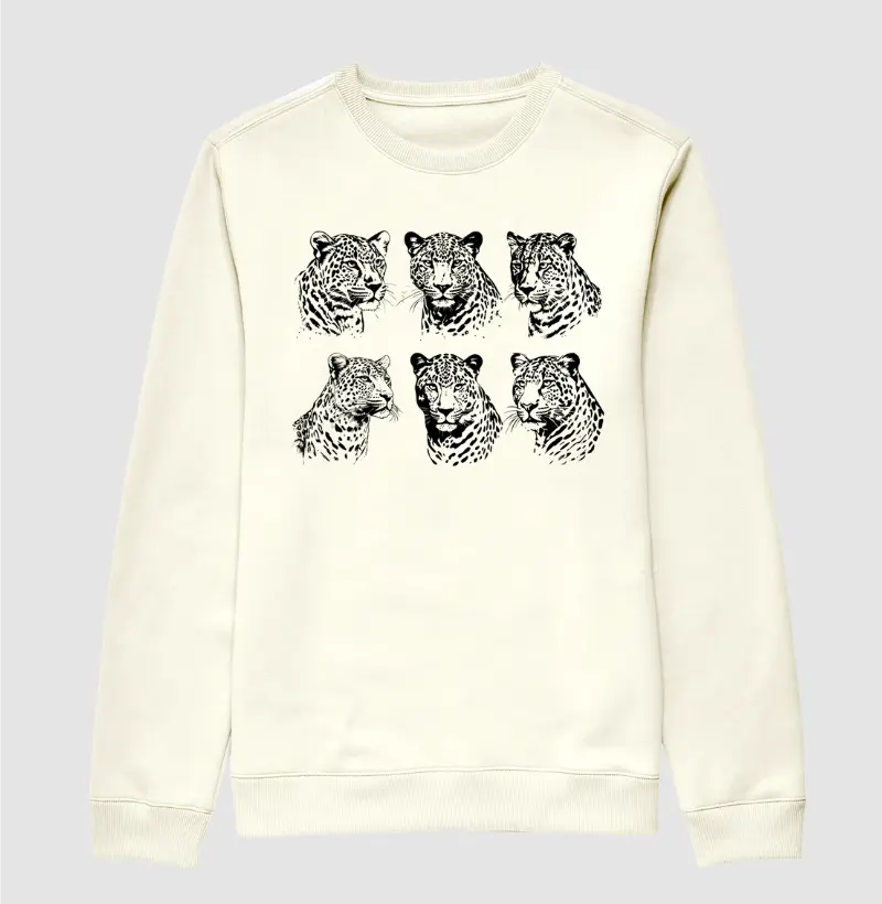Faces de um leopardo