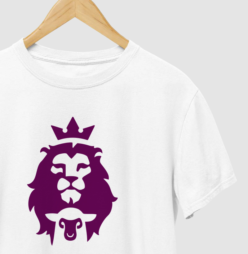 Camiseta leão e ovelha