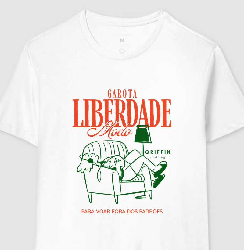 CAMISETA  MODO LIBERDADE FEMININA
