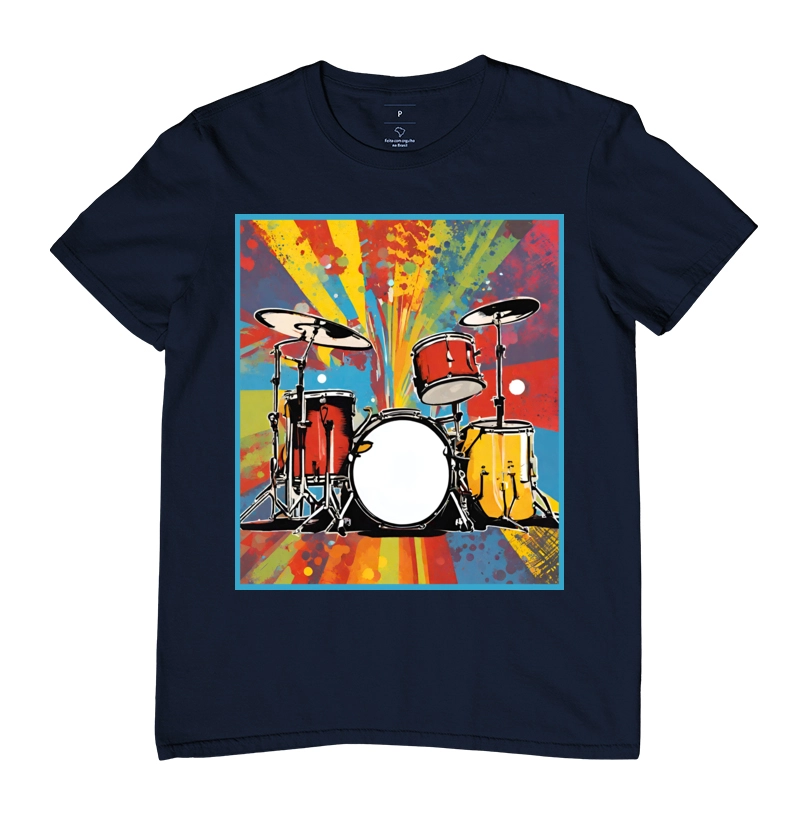 Camiseta Reserva Ink - Bateria em Cores