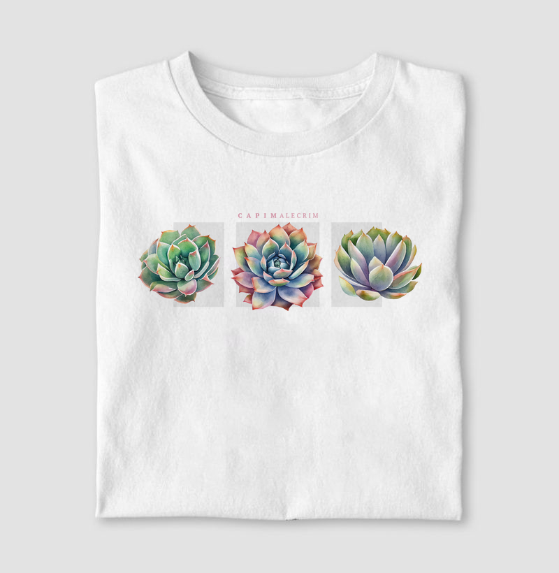 T-shirt Minhas Suculentas