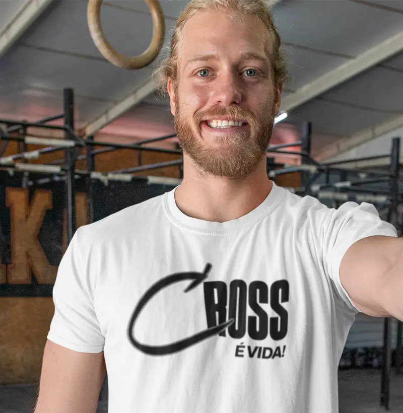 Camiseta Divertida de Crossfit | Cross é Vida! | Qualidade Atletiva e Reserva