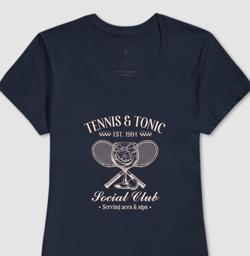 Camiseta de Tênis: Tennis & Tonic