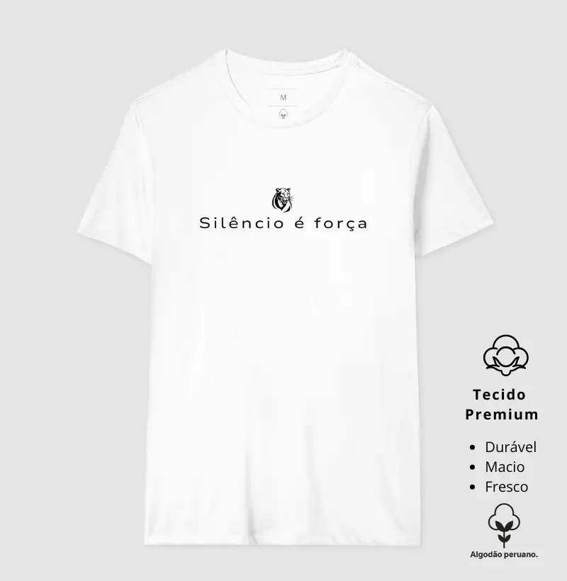 Camiseta Minimalista com Pantera | Animalis Algodão Peruano