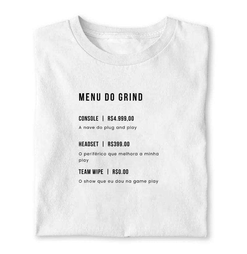 Menu do Grind