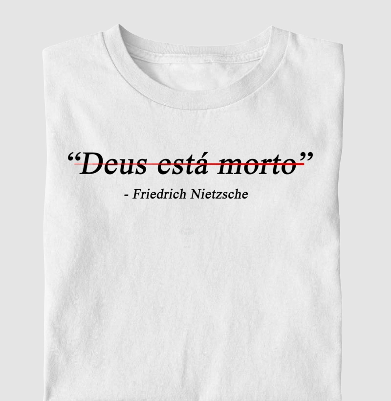 Estampa "Deus Está Morto" de Nietzsche 