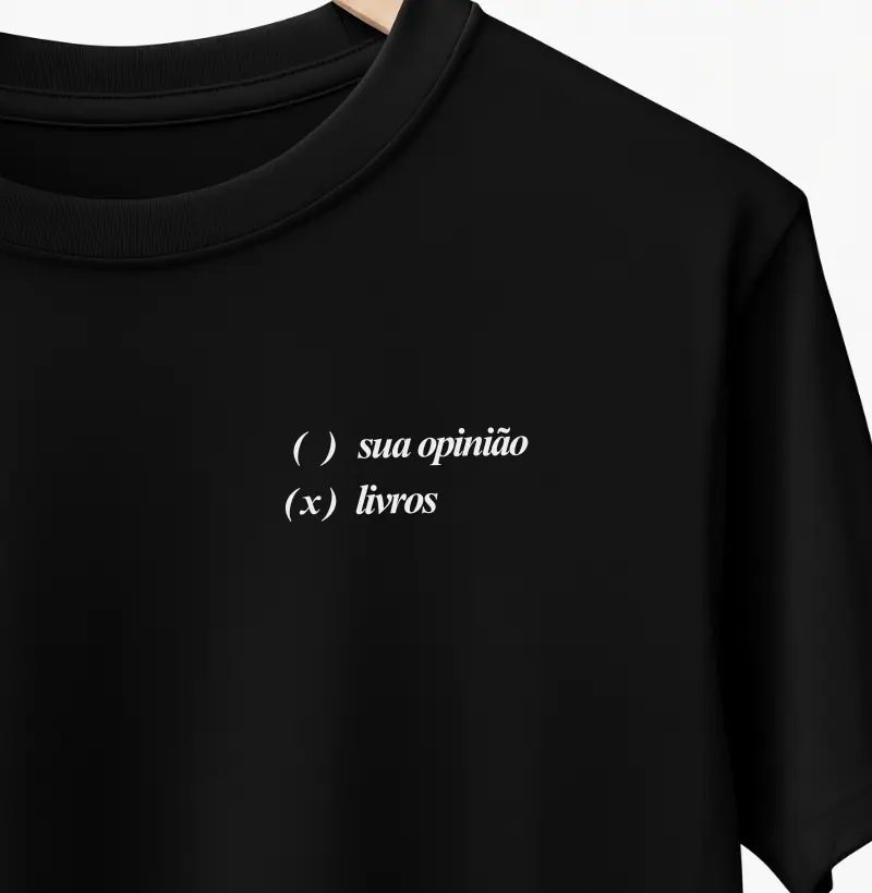 Não quero sua opinião