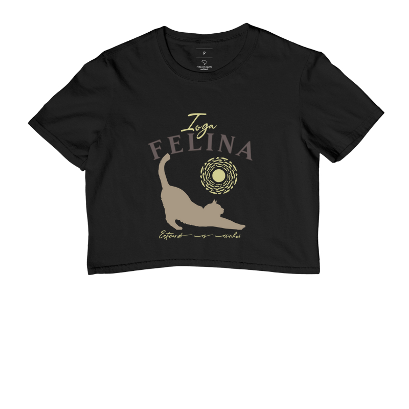 Camiseta Ioga Felina
