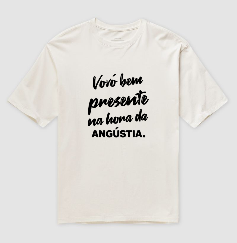 CAMISETA OVERSIZED VOVÓ BEM PRESENTE